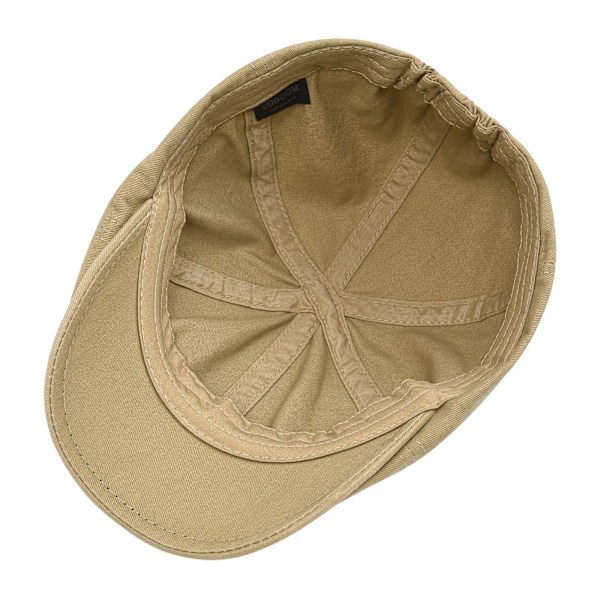 VOBOOM Rød Sommer Bomuld Flad Cap Ivy Kasketter Mænd Kvinder Bourgogne Newsboy Cabbie Chauffør Ensfarvet Casual Camouflage Basker 063 Army Green