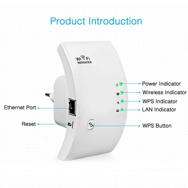 Trådlös Wifi-förstärkare - Vit white 140
