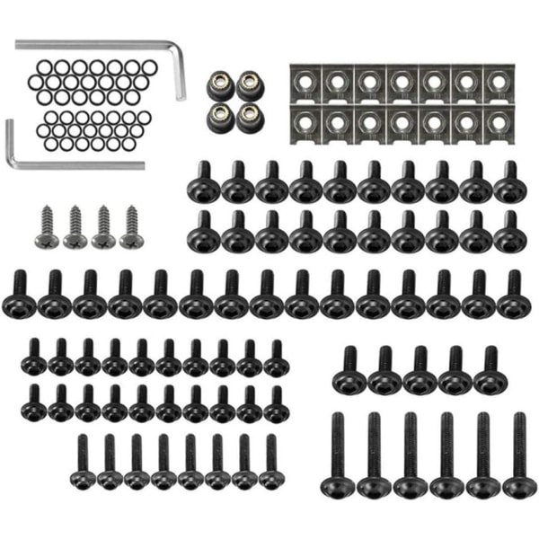 137 Pieces Motorcycle Fairing Body Bolts Kit