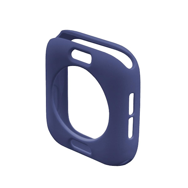 TPU-skyddsfodral för Apple Watch Series 4/5/6/SE/SE (2022) 40mm, + 3D Full Size HD Clear PET-film Dark Blue
