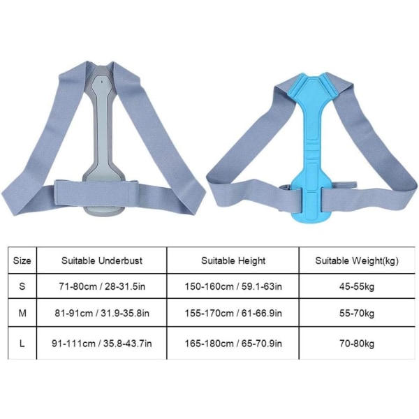 Posture Corrector, Justerbara Remmar för Ryggstöd Shoulde