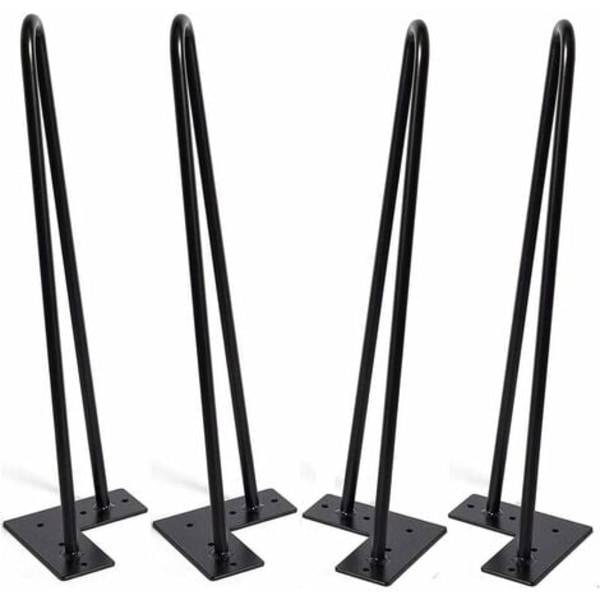 Hiusneulajalat huonekaluille 60 cm 4 kpl, DIY-pöydän jalat metallista ruokapöydälle, työpöydälle