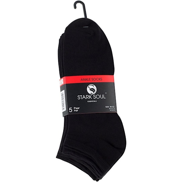 Ankelstrømper Sort 10-Pak Sort Black 39-42