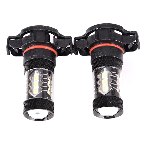 2x PSX24W H16 5202 Super Hvid 160W LED 144 SMD Pære Dimlys