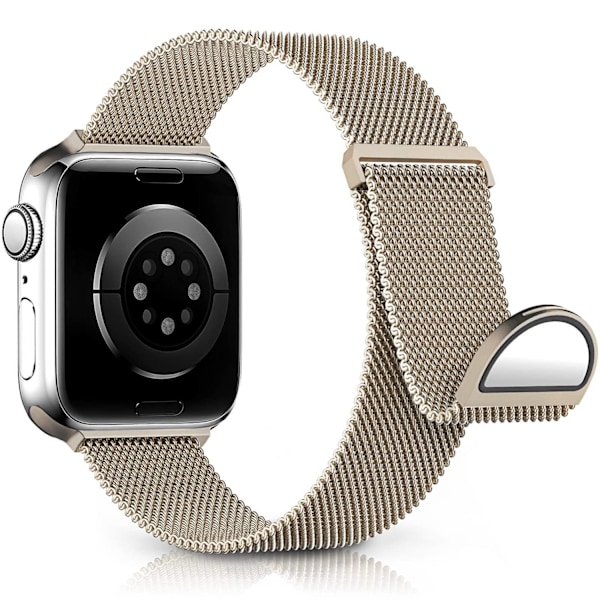 Metallband kompatibelt med Apple Watch 40mm 38mm 41mm Champagne Gold - WELLNGS Champagne Gold Champagne Gold 38/40/41mm