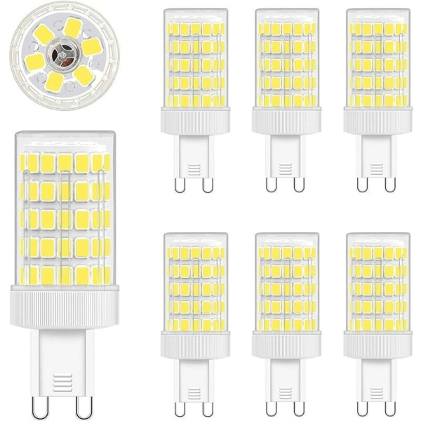 G9 LED-pære Cool White, 10W G9-pære 6000K glødepære, 6-pak
