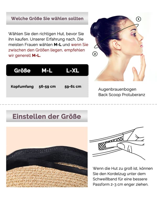 Dame solhatte UPF 50+ strandhat halmhat med bred skygge-FA11- Khaki