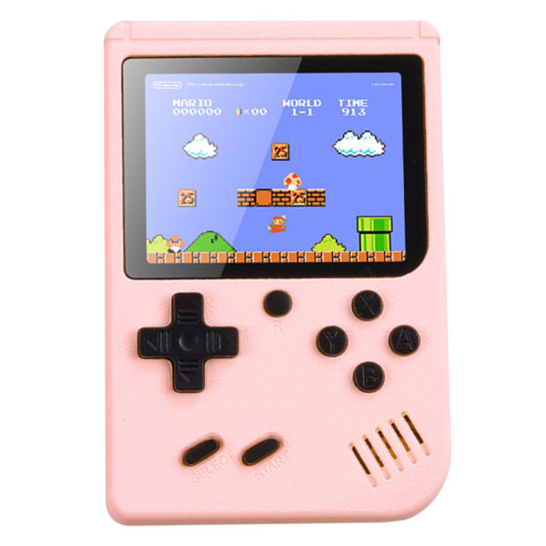 Klassinen peli Kädessä pidettävä Retro-videopeli Gameboy Lapsille lahjat pink