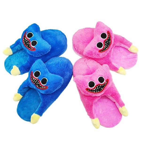 Poppy Playtime Huggy Wuggy Plys Tøfler Cosplay Søde Børnehave Blue