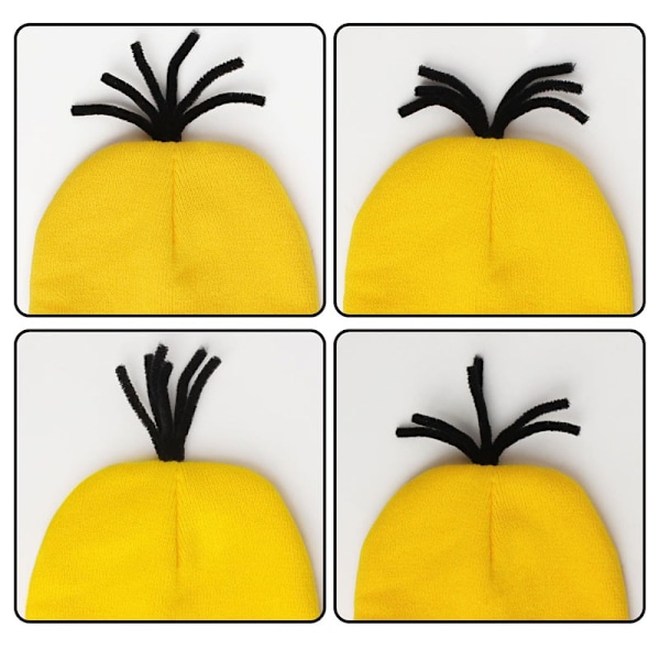 Halloween-asu Beanie-hattu Minion-lasit Hanskat naamioasu Despicable Me Cosplay-tarvikkeet Aikuinen