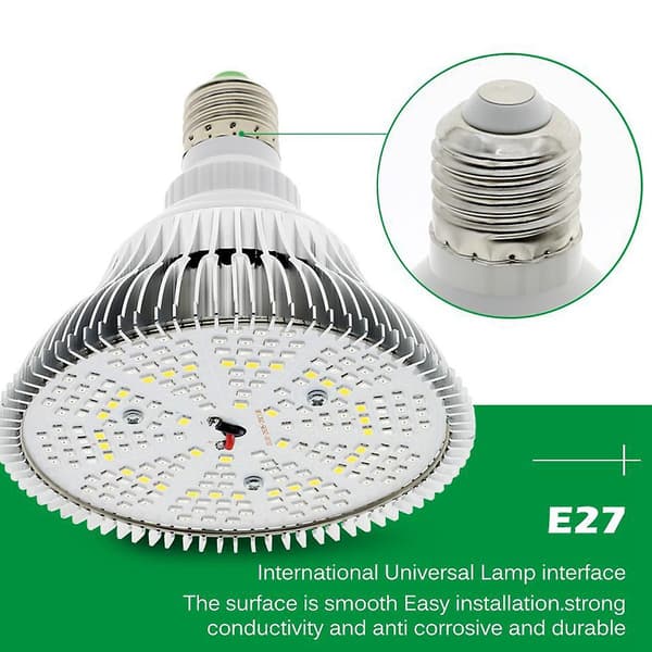 300W Fuld Spektrum LED Grolys E27 Pære til Indendørs Planter og Hydroponics-FA-