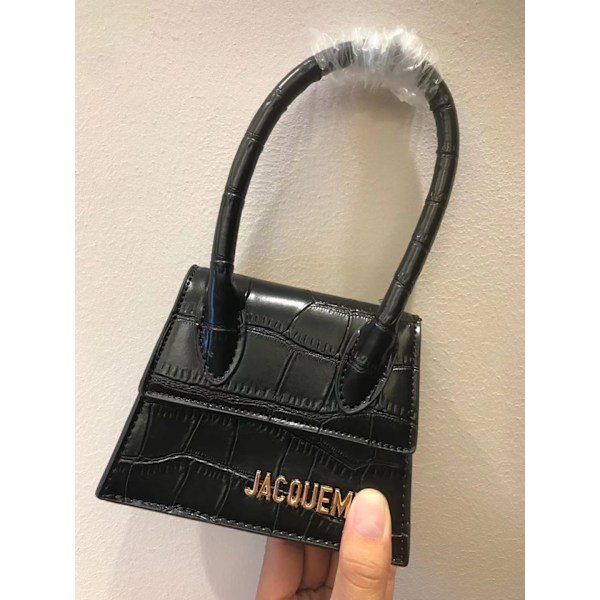 Dameskulderveske Axelveske Liten Veske Ins Bærbar Crossbody-veske Crocodile pattern Black