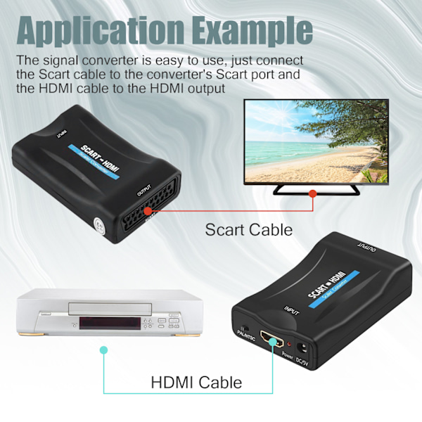 INF HDMI till SCART-omvandlare