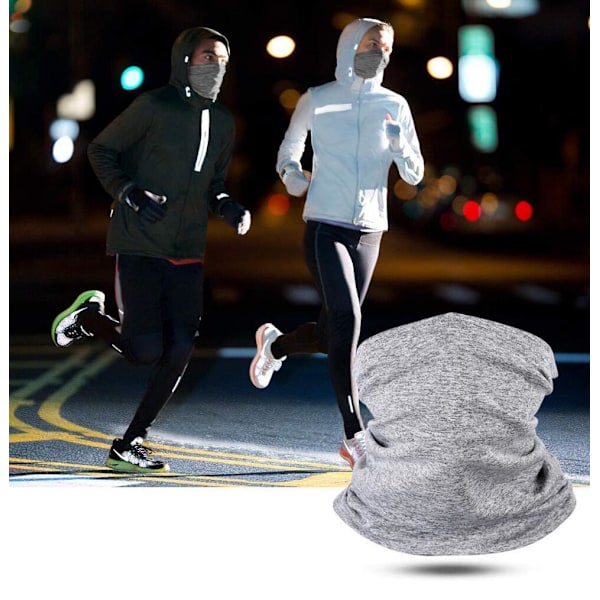 Multifunktionel Bandana med Filterlomme Grå Grå Grey