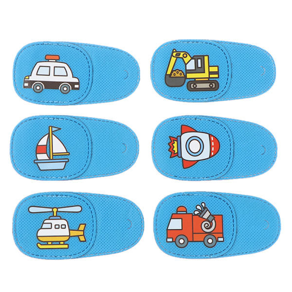 6 stk Amblyopia øyelapp for briller barn voksen late øyeplaster Vehicle Left Eye