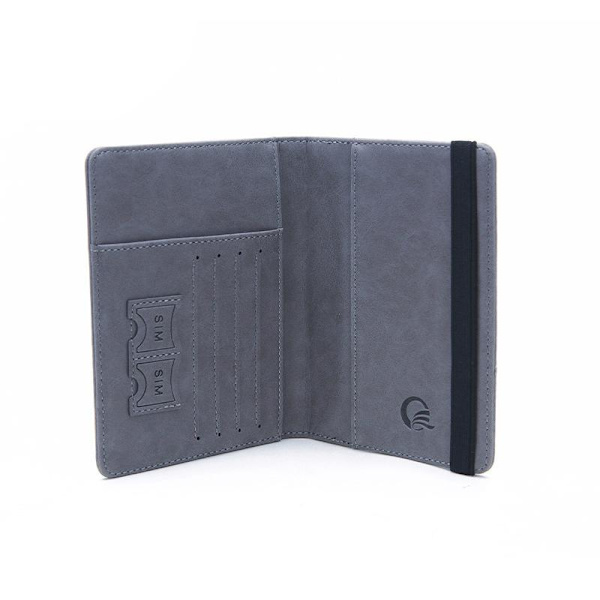 RFID-suojattu matkalompakko passipidin Musta black 2-Pack