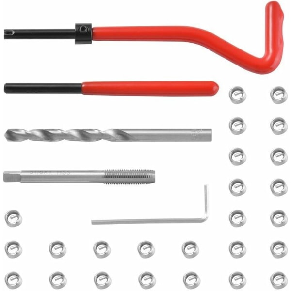 M6 x 1,0 mm Helicoil gevindreparationskit (30 stk.)