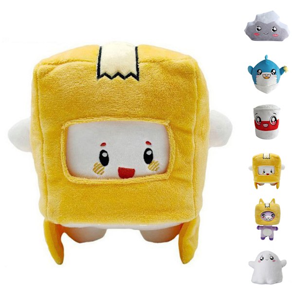 Lankybox BOXY/FOXY Plys Legetøj Fyldt Dukke Spil Figur Gave ; Box