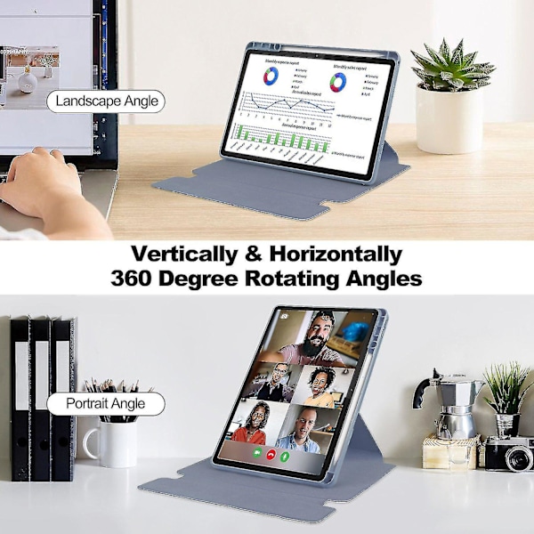 För Lenovo Tab M11 (Xiaoxin Pad 11 2024) Case PU+Akryl Tablet Stand Cover med Bluetooth tangentbord
