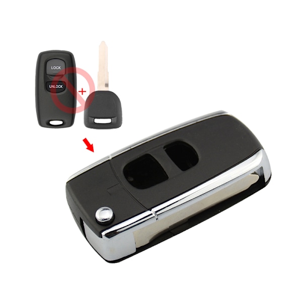 Avaimen kotelo Mazda 2 3 6 323 626:lle, taitettava ja tyhjä terä Updated Folding Key