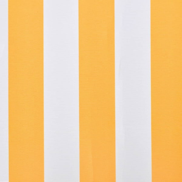 vidaXL Markiseduk 3 x 2,5 m gul & hvit (uten ram) yellow 2740