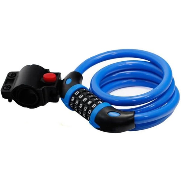 High Security Bike Lock 5 Digit Resettable Winding Cable Lock