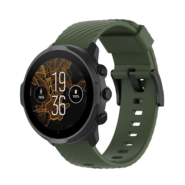 Passande för Suunto 7 silikonarmband suunto 9/9 Baro spartan sport ersättningsarmband Army Green