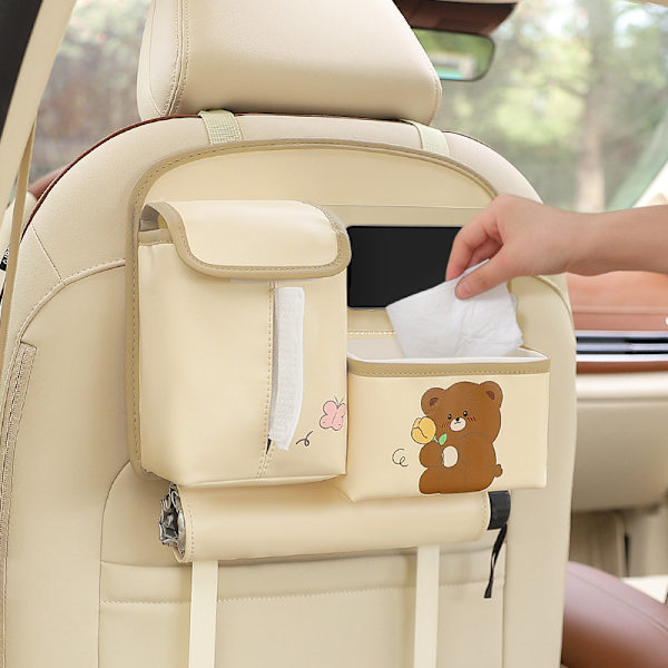 Takasivun säilytyskassi Cute Little Bear (Beige)