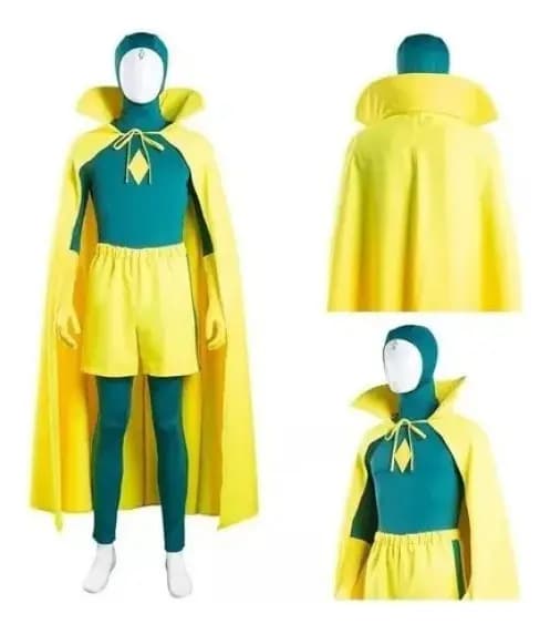 WandaVision Halloween Cosplay Kostym i Gul-FA-