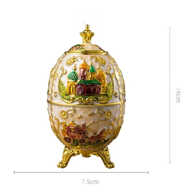 Fabergé-egg, Fabergé-egg Imperial Fabergé-egg Påskegg Håndmalt emalje Fabergé-eggboks Tannpirkerholder