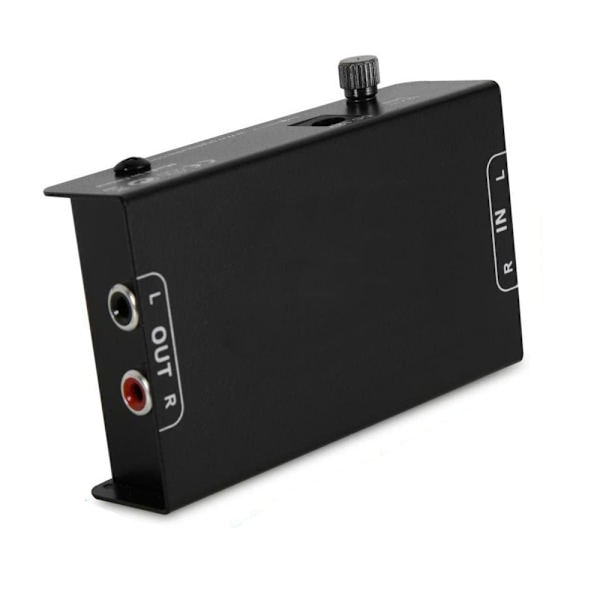 Phono-pladespillerforstærker - Mini elektronisk lydstereo-pladespillerforstærker RCA-indgang, RCA-udgang og støjreducerende drift