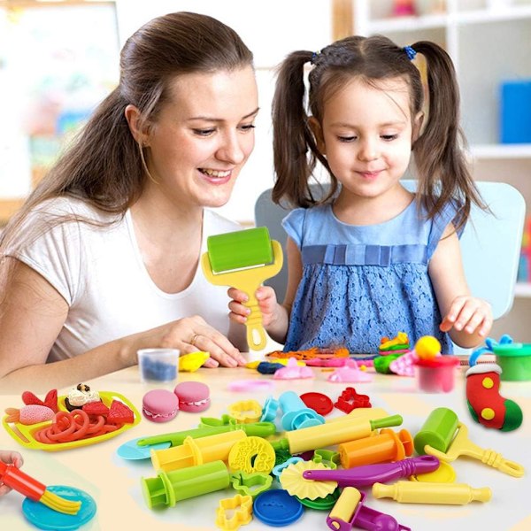 20 stk Playdough-værktøjer Modellering Tilbehør Kageforme Køkken Legetøj