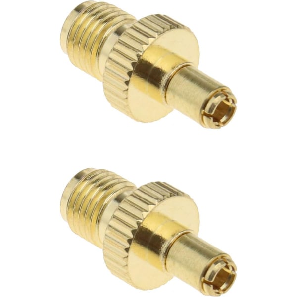 2-pack SMA hona till TS9 hane RF-adapter Guldpläterad koaxial