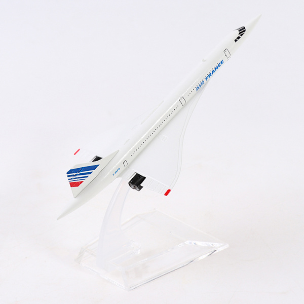 16 cm Air France Concorde Supersonic Jet Flyvemaskine Flyvemaskine Airp Whit one size White