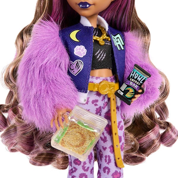 Monster High Clawdeen Wolf Dukke med kæledyr multicolor 418