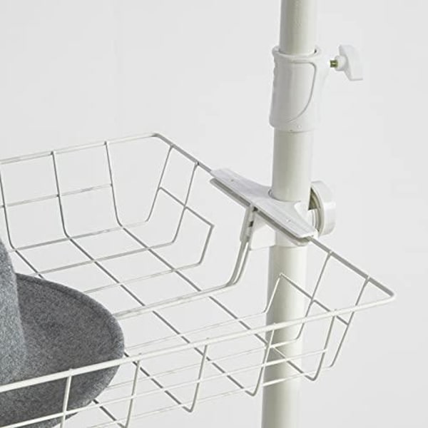 Rootz Teleskopgarderob Organizer-Hängande skena-Kläder Rack-Förv 18