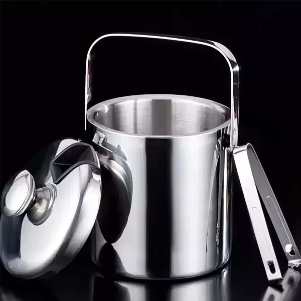 Ishink med Lock - 1,3 L silver