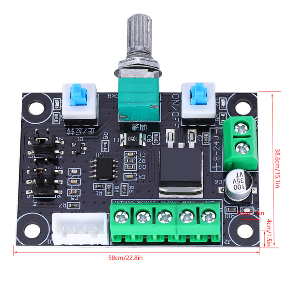 MKS OSC Trinmotor Driver Controller - Puls PWM Hastighedsstyring (Høj/Mellem/Lav Frekvens Signal) - 1 Styk 0.15