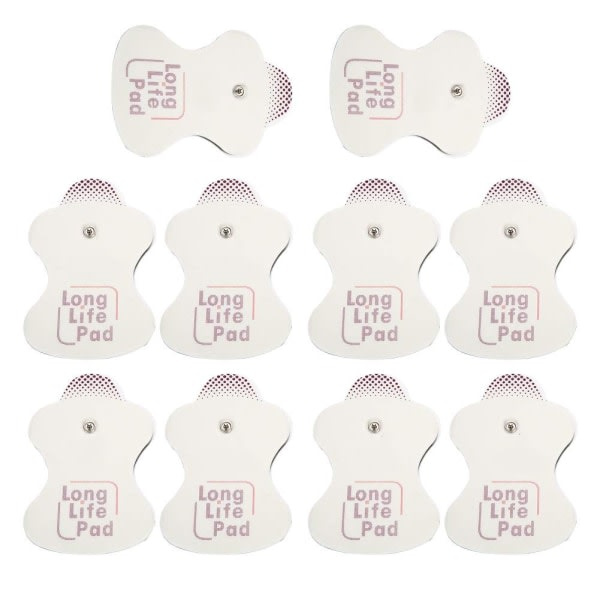 10x elektrodebyte for Omron Massagers Long Life Pad 10 stk