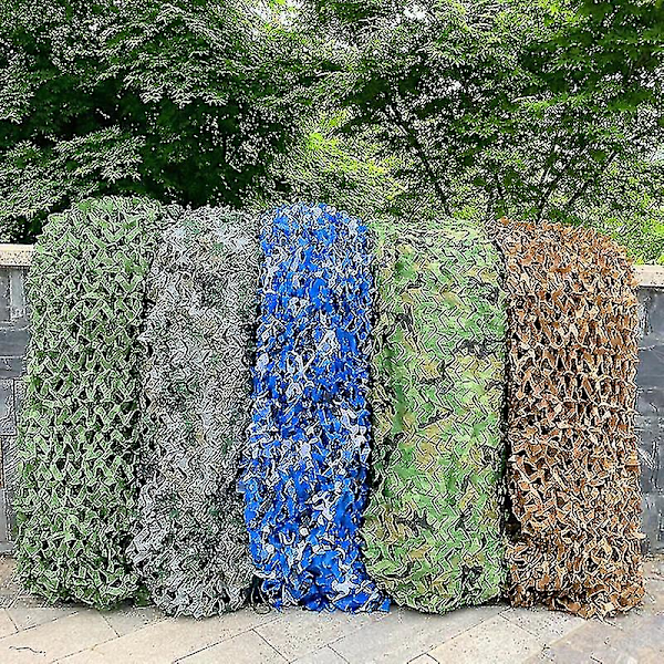 3x5m 3x8m 3x10m 4x5m Forstærket camouflage net Swimming pool Strandpavillon Have solbeskyttelse Camouflage net 7 farver Desert camouflage Desert camouflage 3x10m