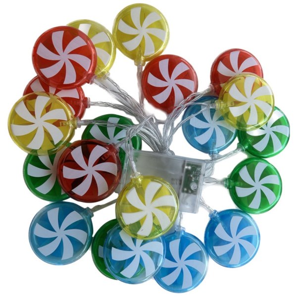 Candy String Lights LED Julelys Dekorlampe