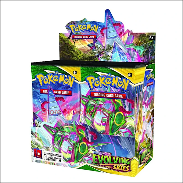 Pokemones-kort TCG: XY Evolutions suljettu booster-laatikko Evolving Skies