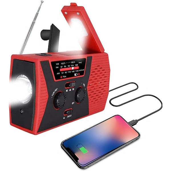 Wind Up Solar Radio Portable AM/FM & NOAA Radio Outdoor Solar