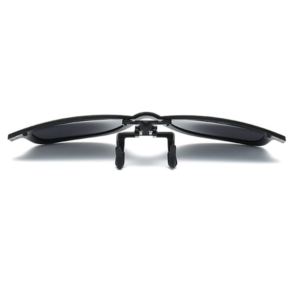 Clip-on Wayfarer Solbriller Sort - Fastgør til eksisterende Briller sort black