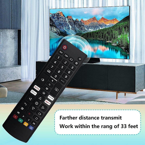 Ersättningsfjärrkontroll AKB76040301 för LG Smart LED LCD TV 32LM577BPUA 50UP7000PUA 60UP7670PUB 32LM577BZUA [DB]-Perfet black