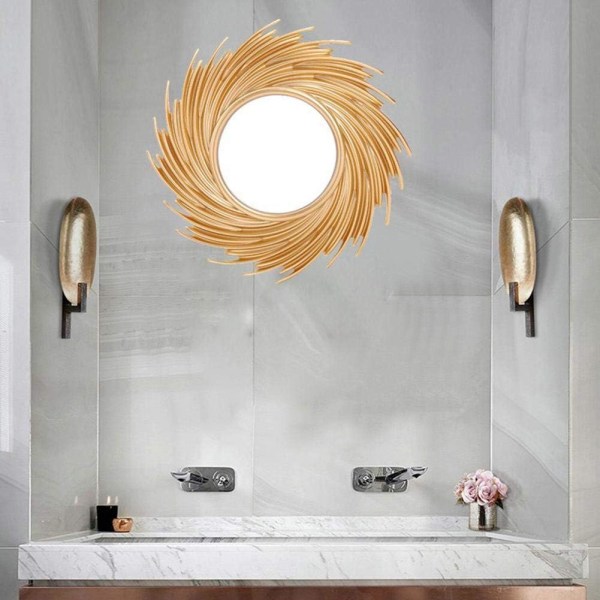 väggspegel | rund spegel för hem, vardagsrum och sovrumsvägg