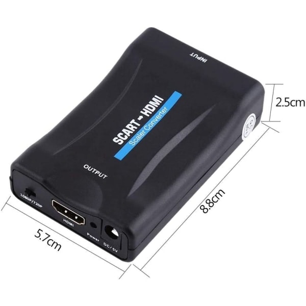 IC SCART till HDMI-omvandlare Scart till HDMI-omvandlaradapter 1080P