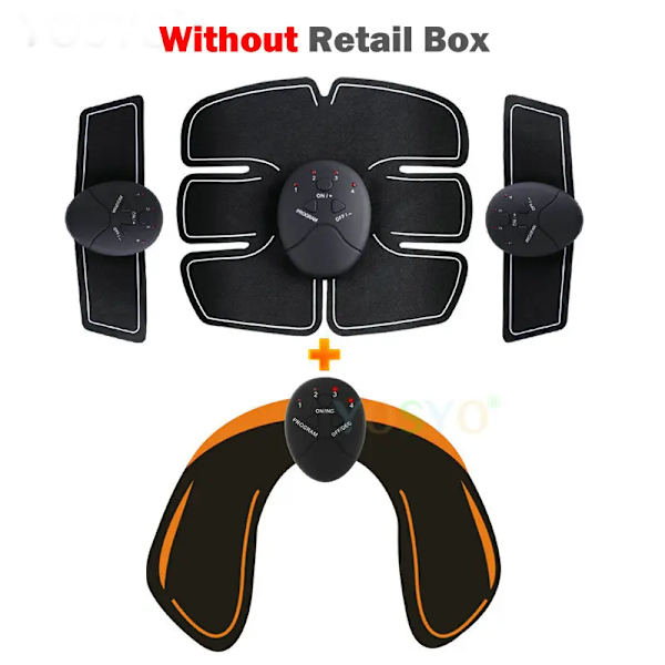 EMS-muskelstimulator, smart fitness, magträning, elektrisk kropp, viktminskning, bantningsenhet 6Pack3IN1-Hip