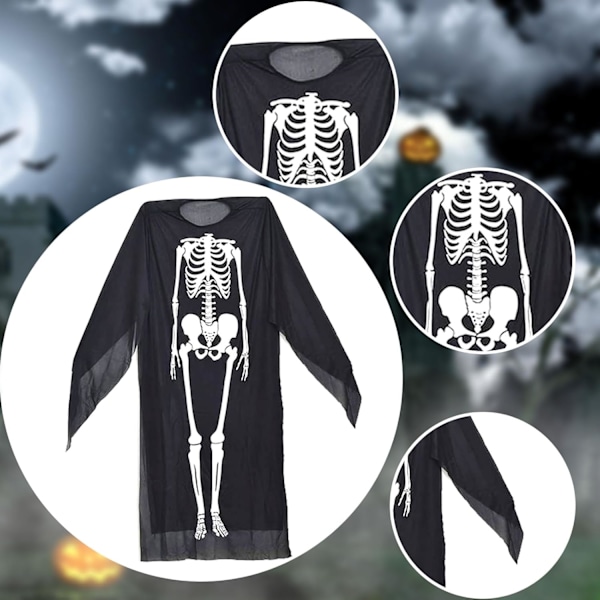 Lasten Halloween-luurankoasu, pelottava zombipuku Halloween-juhliin