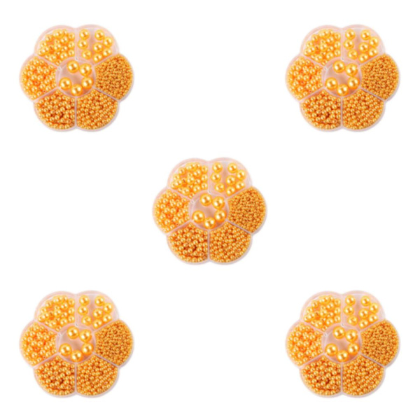 1/2/3/5 1150 st DIY-pärlor för att göra vackra smycken - Gult yellow 5PCS